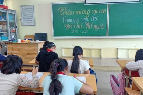 Hội thi “Nét chữ - Nết người” của trường Tiểu học Nguyễn Tri Phương - Năm học 2020 - 2021