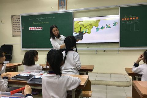 Trường Tiểu học Nguyễn Tri Phương thực hiện thành công tiết chuyên đề cấp quận về dạy học môn Toán lớp 1