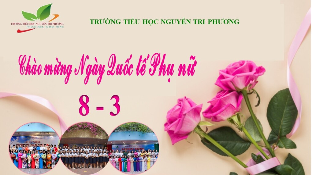 Không khí ngày Quốc tế Phụ Nữ ngập tràn cảm xúc tại trường Tiểu học Nguyễn Tri Phương