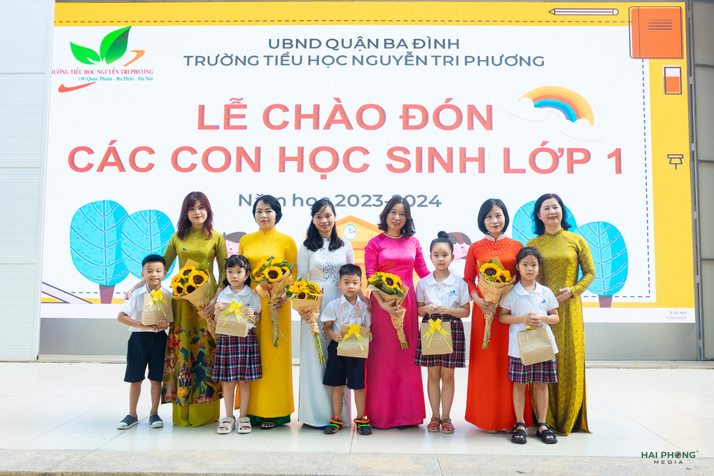 Ấn tượng những hình ảnh trong "Lễ chào đón các con học sinh lớp 1" của trường Tiểu học Nguyễn Tri Phương